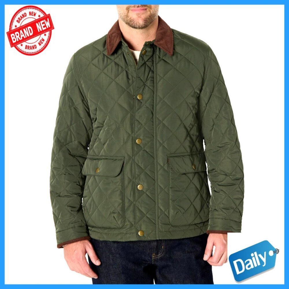 Relaxed Fit Quilted Midweight Jacket Classic Minimal Preppy Water-Repellent
